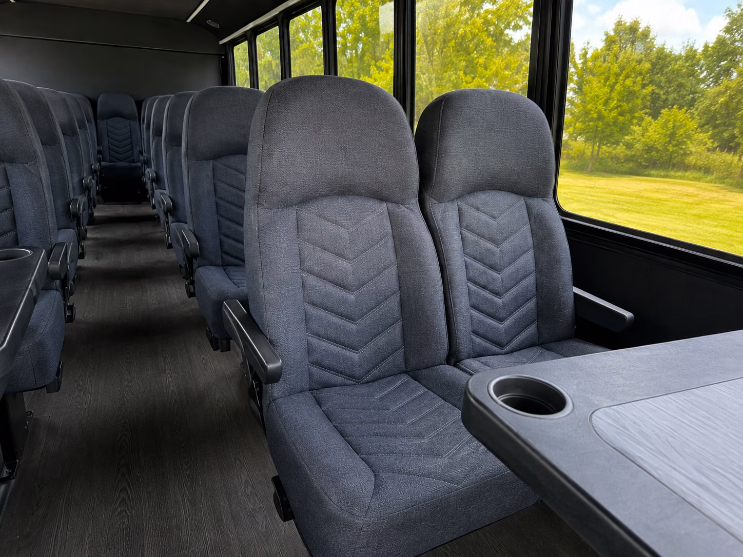 honolulu 18 passenger minibus interior