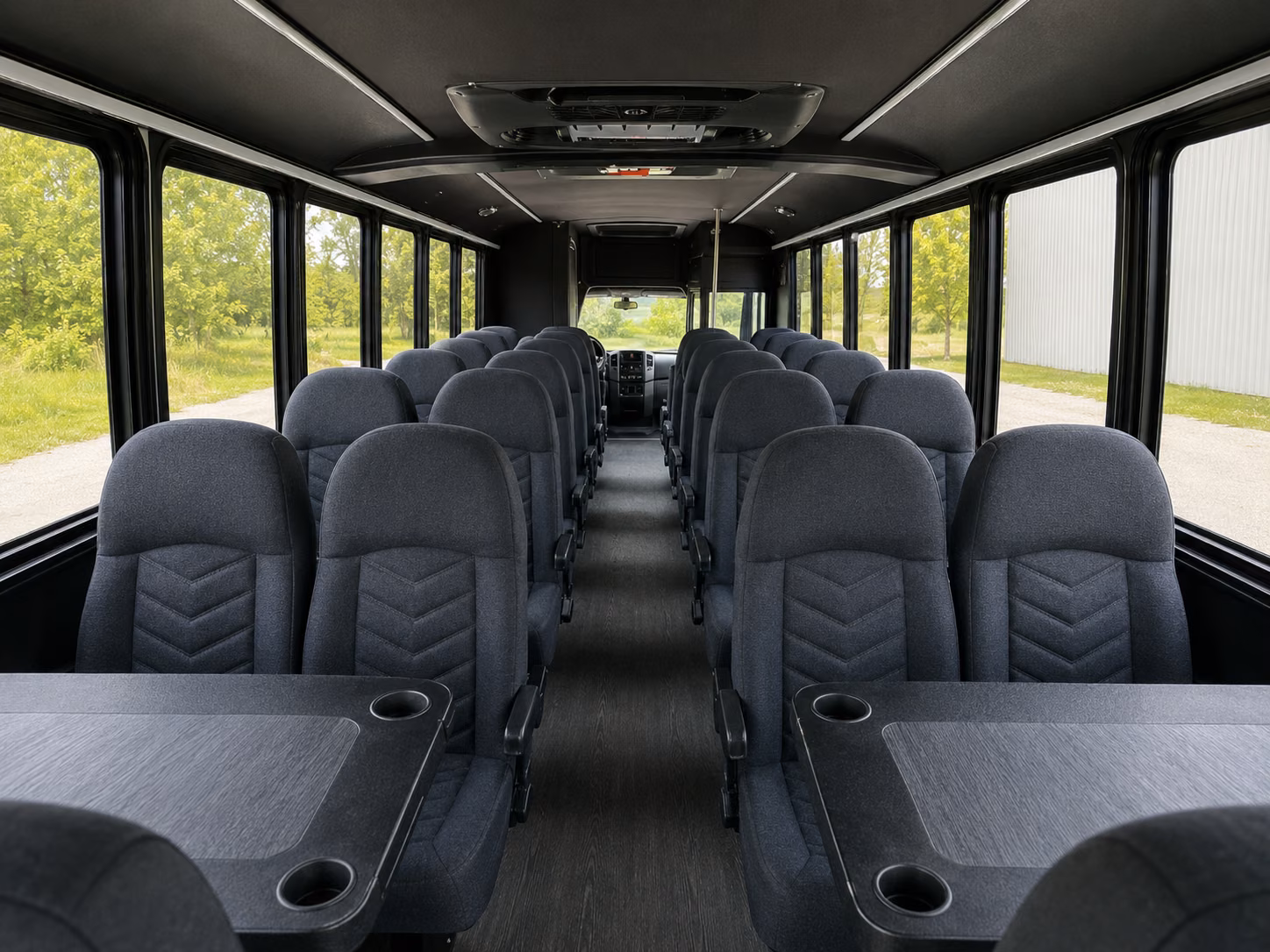 honolulu 20 passenger minibus inside