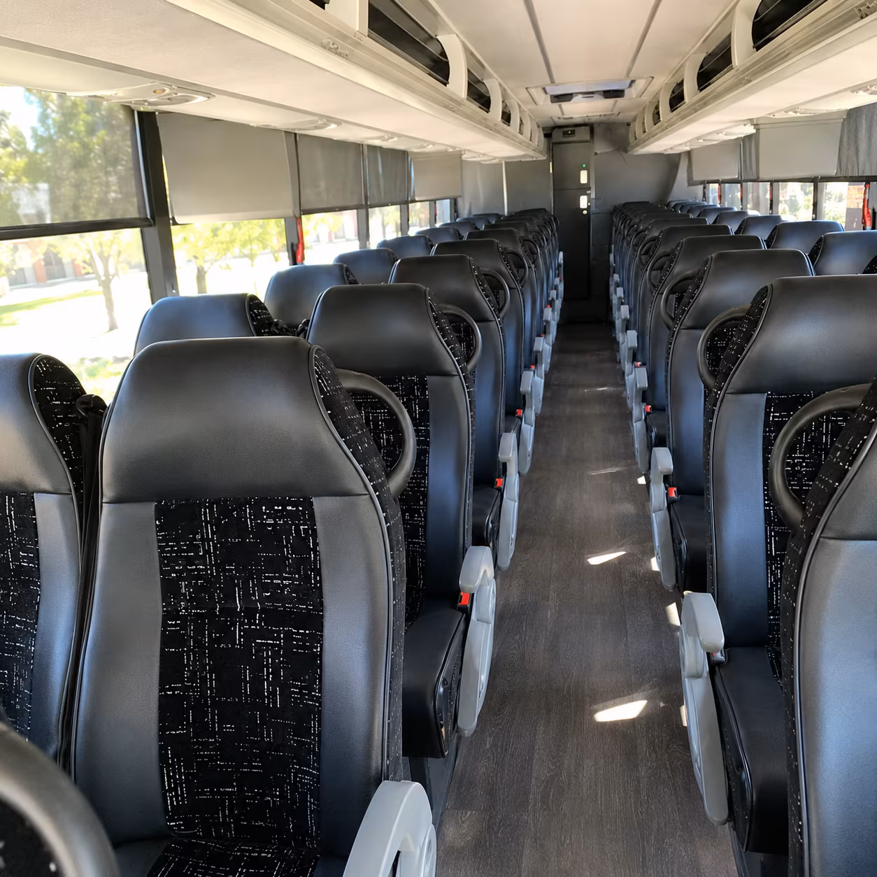 honolulu 56 passenger charter bus interior