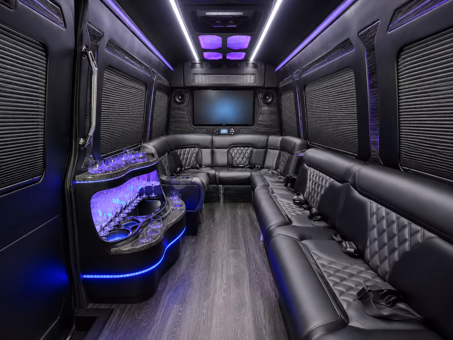 honolulu sprinter limousine interior